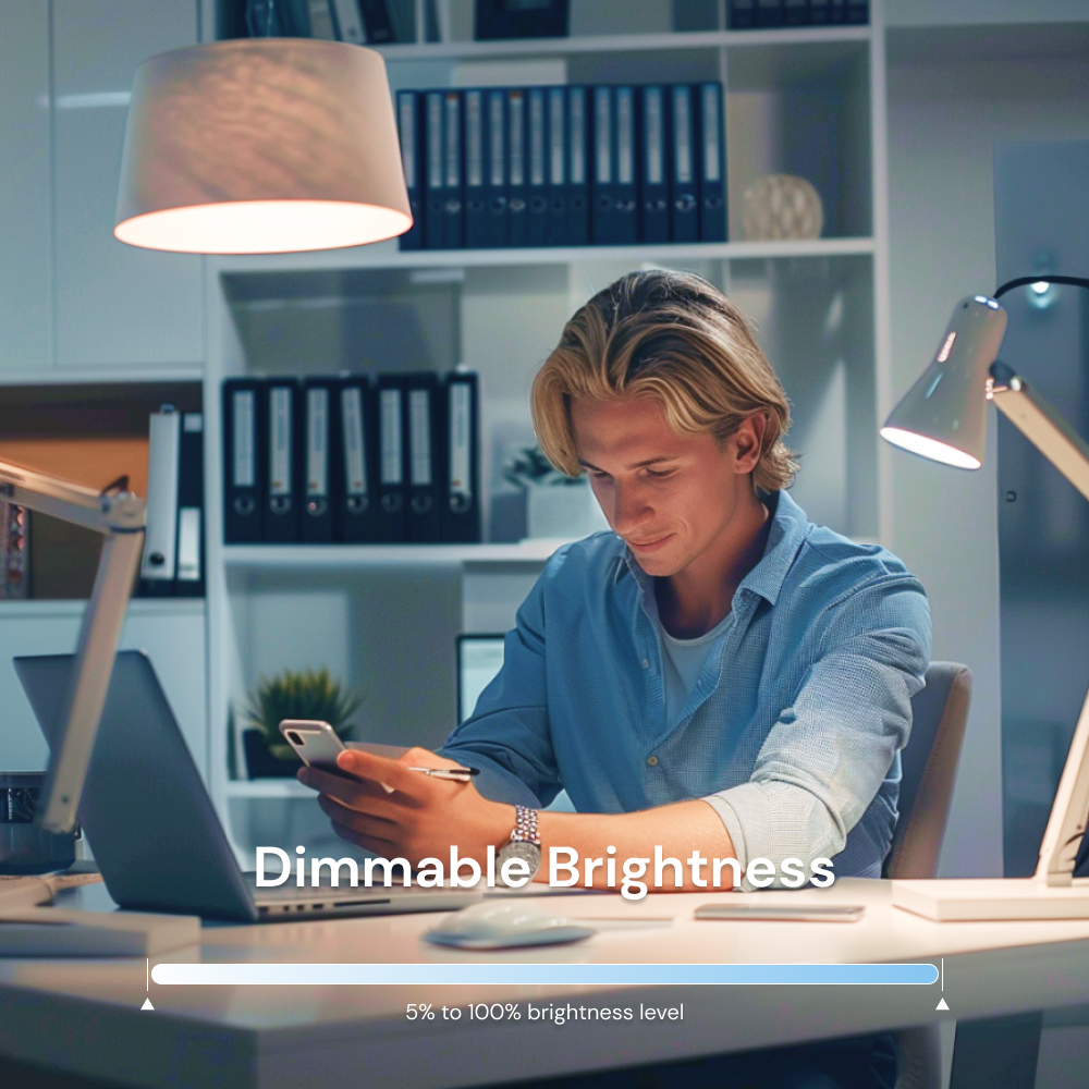 Dimmable Brightness: Adjust the brightness of the Sengled Bluetooth White 5000K A19/E26 bulbs to create the desired ambiance throughout the day. Choose any brightness level from 5% to 100%, allowing you to customize the lighting to suit your preferences.