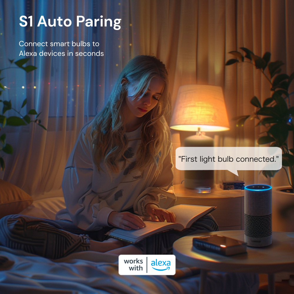 Easy Setup: The Sengled Bluetooth White 2700K A19/E26 bulbs feature S1 Auto Pairing, allowing for a simple and quick setup process. Connect the smart bulbs to your Alexa devices in seconds, without any complicated configurations.