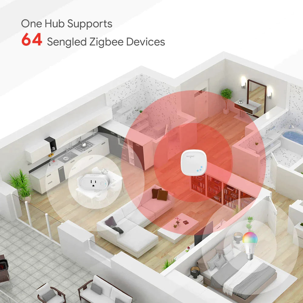Multi-device Connection: Connect multiple Sengled Smart Plugs together to synchronize and coordinate the control of various appliances and electronics, making it easier to manage your smart home.