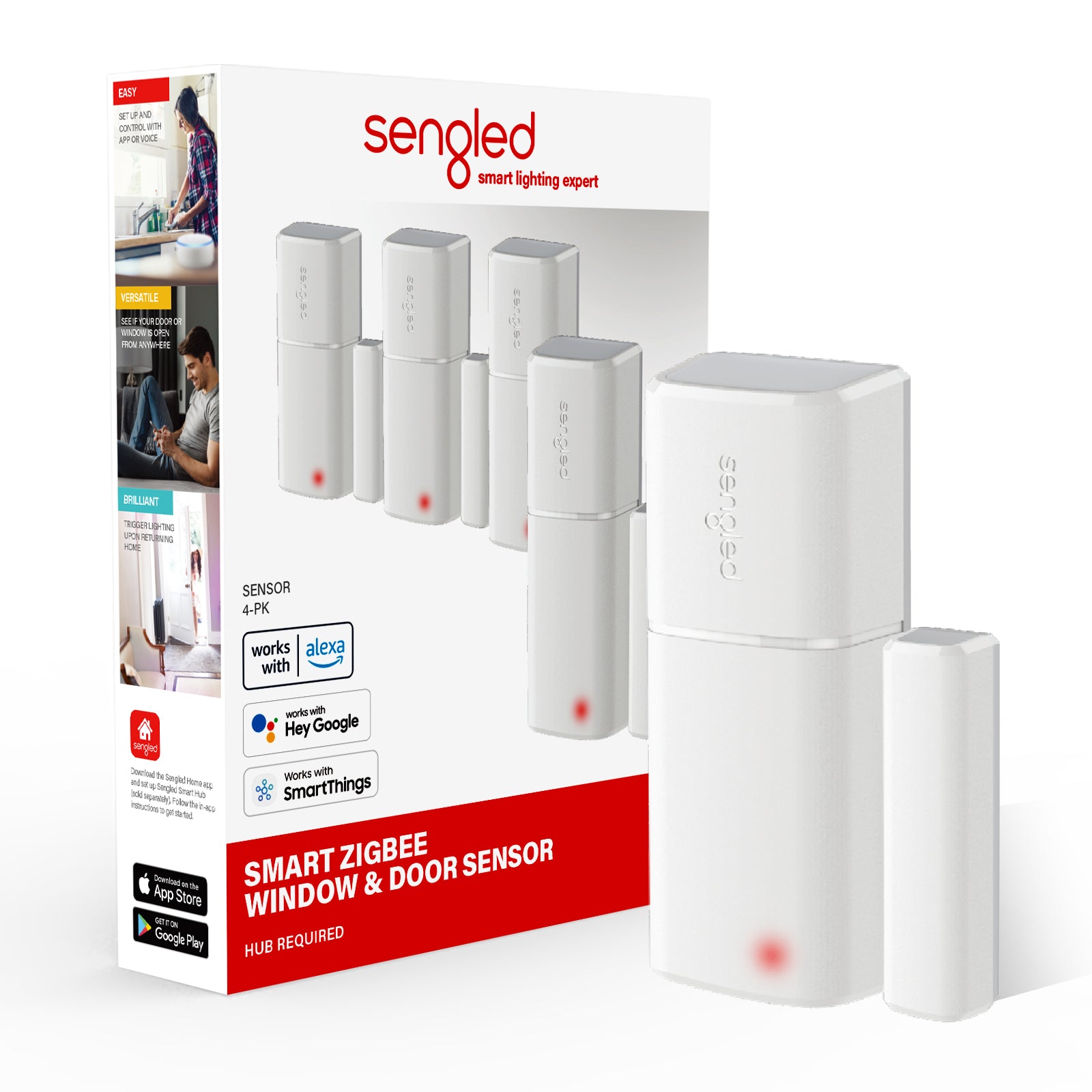Customizable Control: Control and customize the Sengled Door & Window Sensor G2 through the Sengled Home App. Adjust settings, receive notifications, and tailor the sensor's behavior to suit your specific needs.