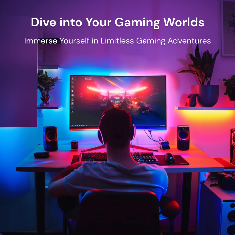 Dive into Your Gaming Worlds: Immerse yourself in limitless gaming adventures with the Sengled Wi-Fi Light Bars. Sync the lights with your games, creating a dynamic and immersive lighting experience that enhances your gaming environment.