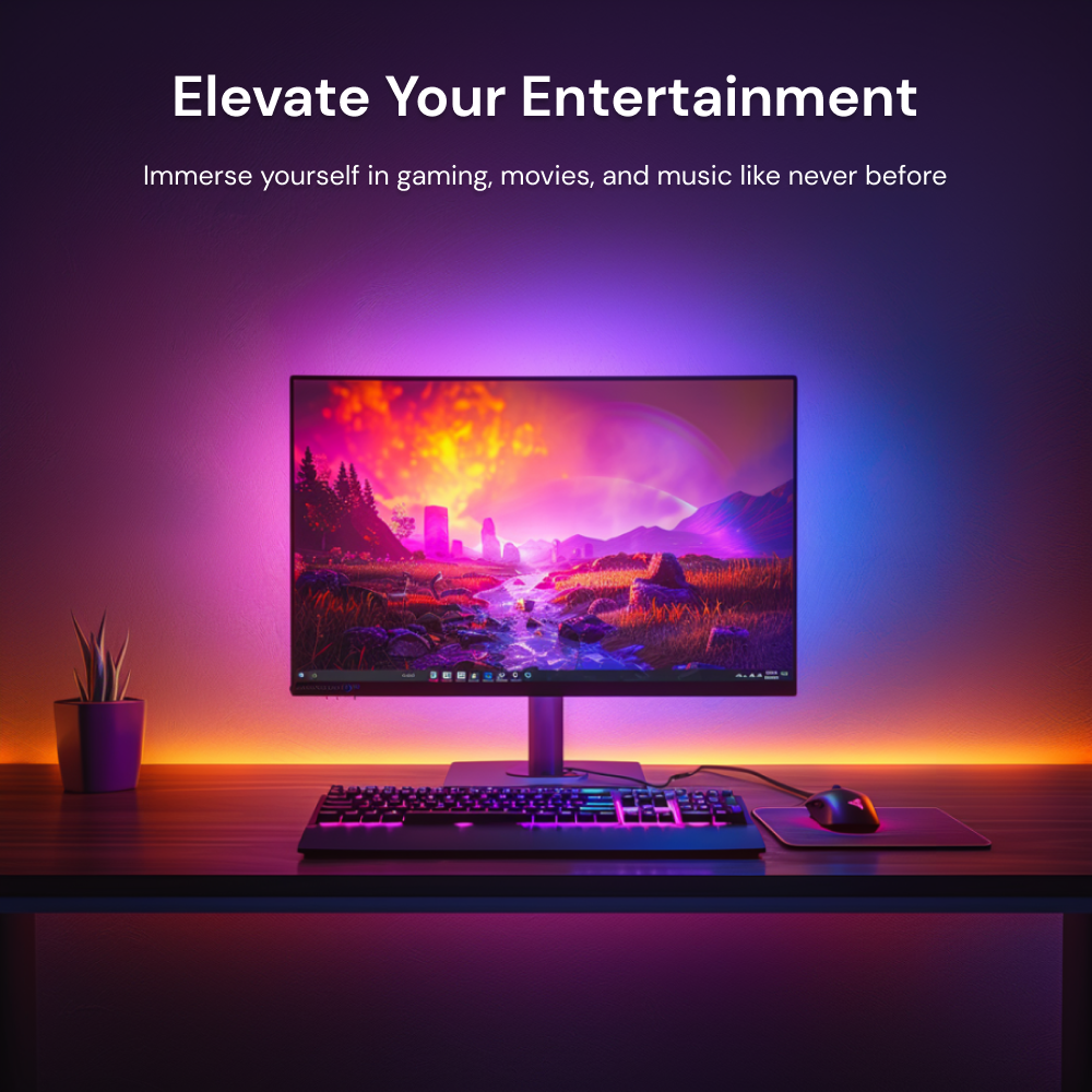 Elevate Your Entertainment: Elevate your entertainment experience with the Sengled Wi-Fi Light Bars. Whether you're watching movies or listening to music, the synchronized lighting effects will transform your space into a captivating and immersive setting.