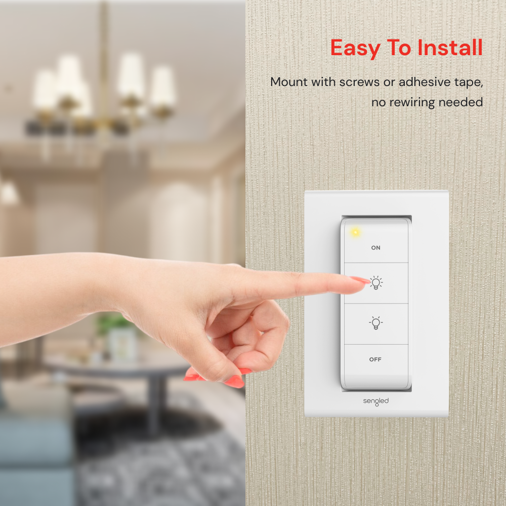 Sengled Smart Dimmer Switch: Seamless Lighting Control. Keywords: Sengled, smart bulbs, light switches, home automation, dimmer, remote control, lighting scenes, voice control, alexa light bulbs, alexa light switch.