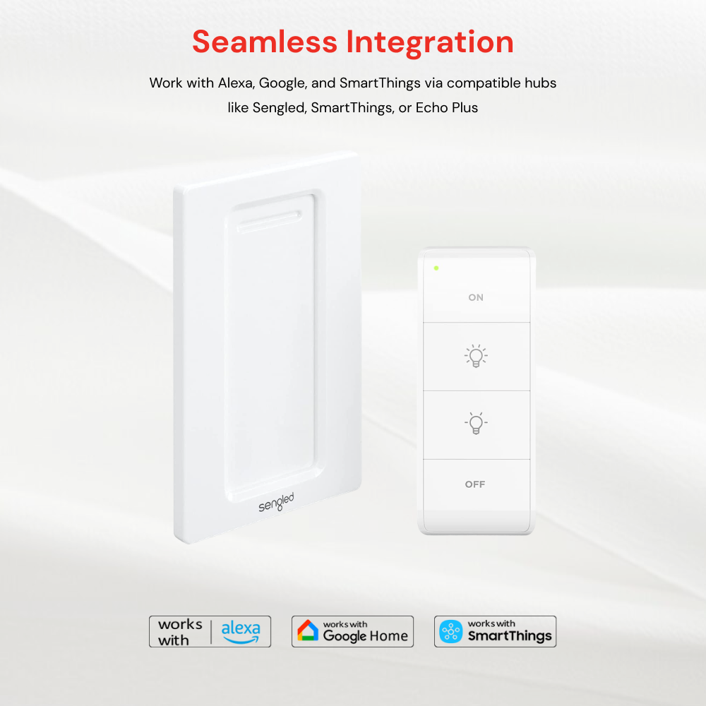 Sengled Smart Dimmer Switch: Seamless Lighting Control. Keywords: Sengled, smart bulbs, light switches, home automation, dimmer, remote control, lighting scenes, voice control, alexa light bulbs, alexa light switch.