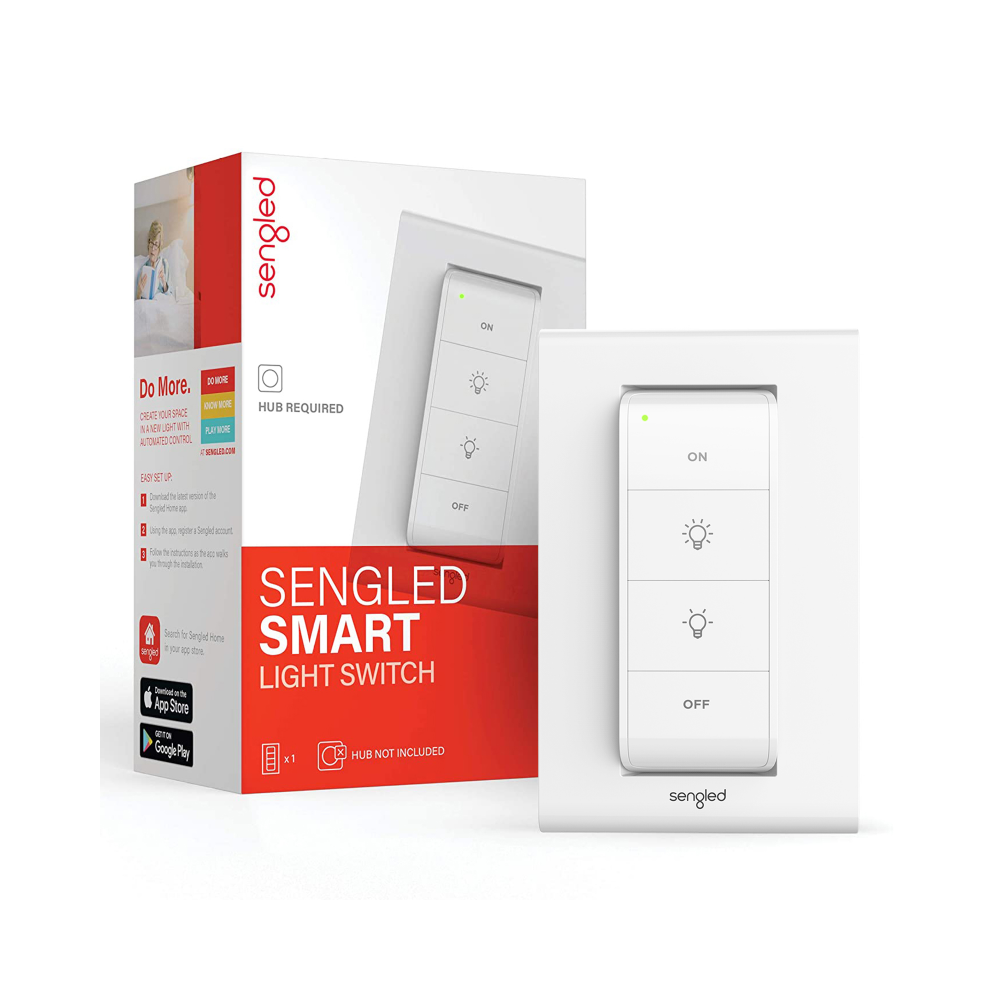 Sengled Smart Dimmer Switch: Seamless Lighting Control. Keywords: Sengled, smart bulbs, light switches, home automation, dimmer, remote control, lighting scenes, voice control, alexa light bulbs, alexa light switch.