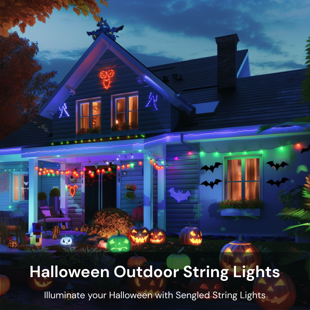 Sengled Wi Fi Outdoor String Lights Smart Control Music Sync Dynamic Colors