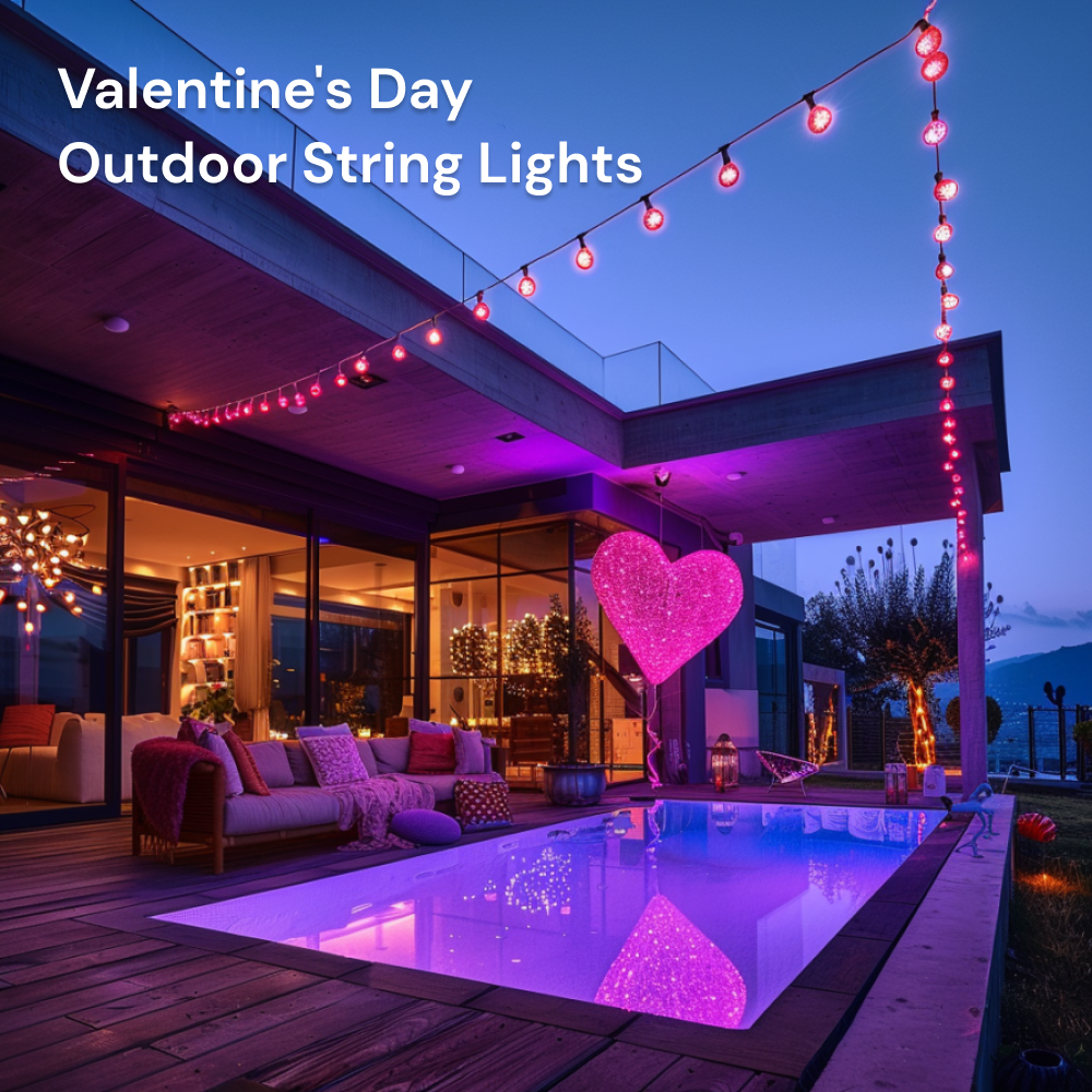 Valentine's Day Outdoor String Lights: Set a romantic mood for Valentine's Day with the Sengled Wi-Fi Outdoor String Lights. Create a warm and intimate ambiance to celebrate love and special moments.
