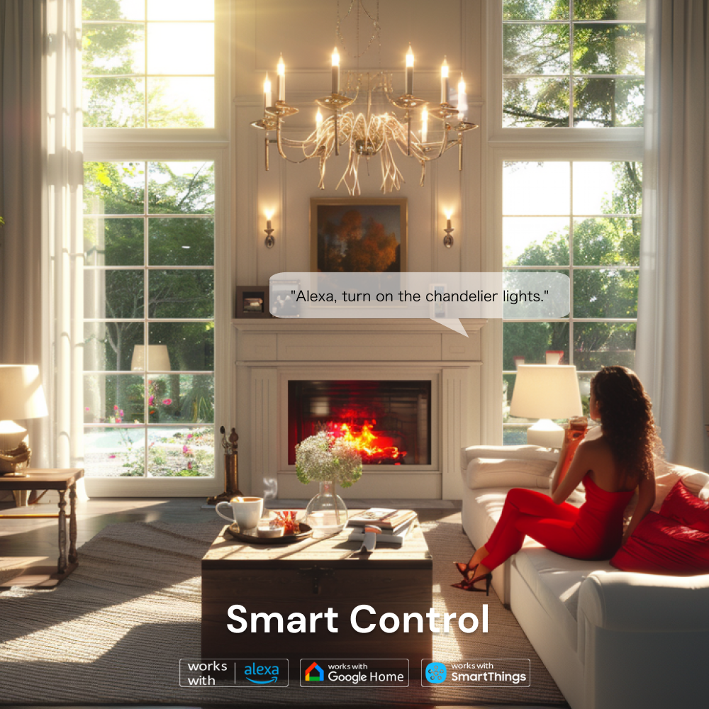 Voice Control: Control the Sengled Zigbee Candle White B11/E12 and other Zigbee devices using voice commands with popular voice assistants like Alexa, Google Assistant, and SmartThings.