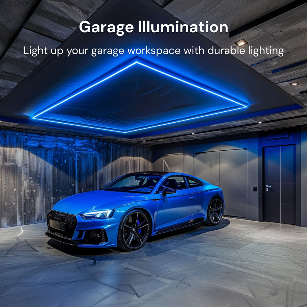 **Garage Illumination**       Light up your garage workspace with durable Sengled Strip Lights.