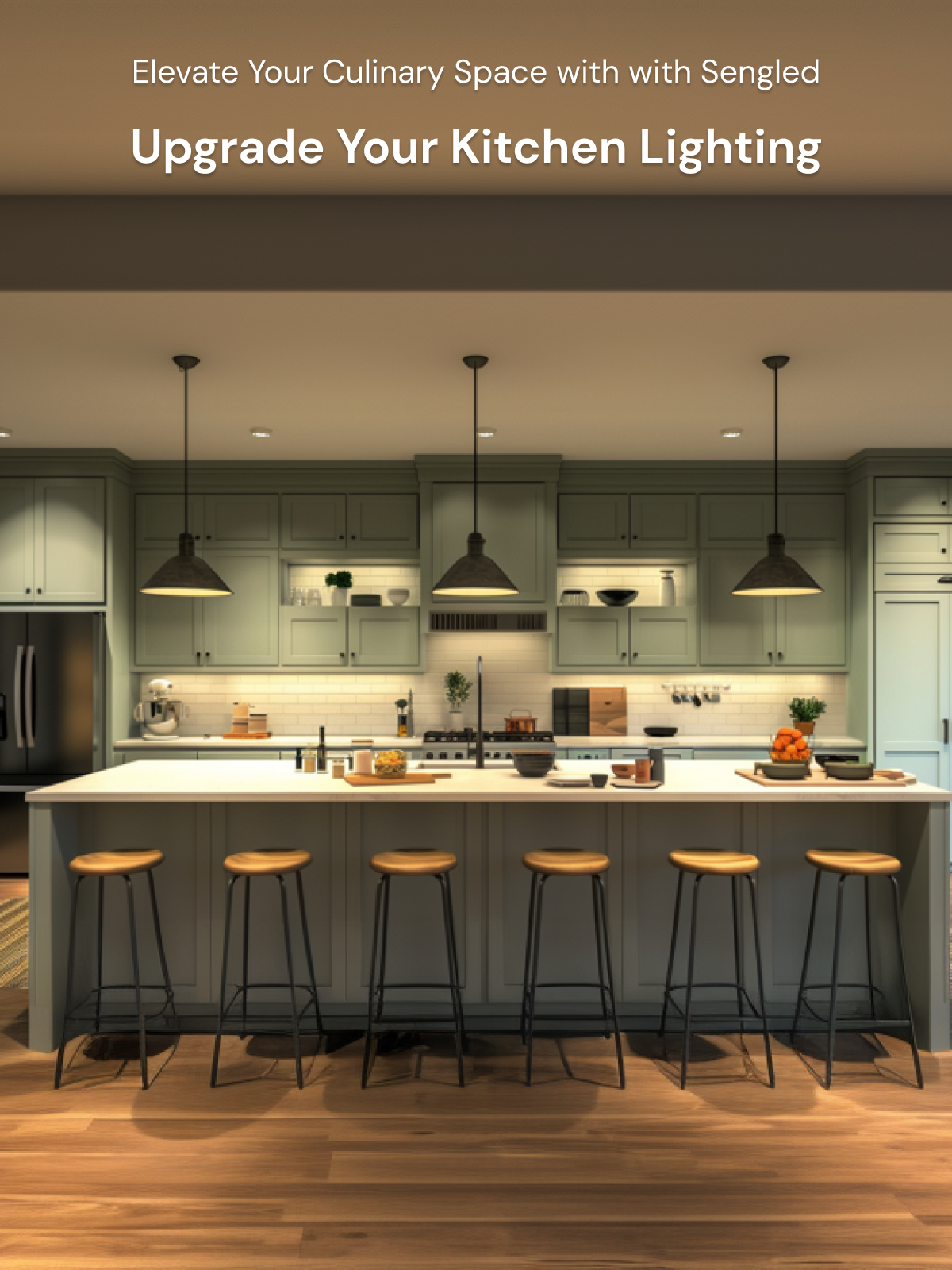 Transform your kitchen with Sengled's unbeatable upgrade deals. Enhance your cooking area with a variety of high-quality lighting solutions, including under cabinet lighting, ceiling lights, LED strip lights, bulbs, Edison bulbs, hanging lights, kitchen ceiling lights, and dining room lighting. Enjoy improved functionality, energy efficiency, and stunning ambiance at incredible savings. Don't miss this opportunity to revamp your kitchen!