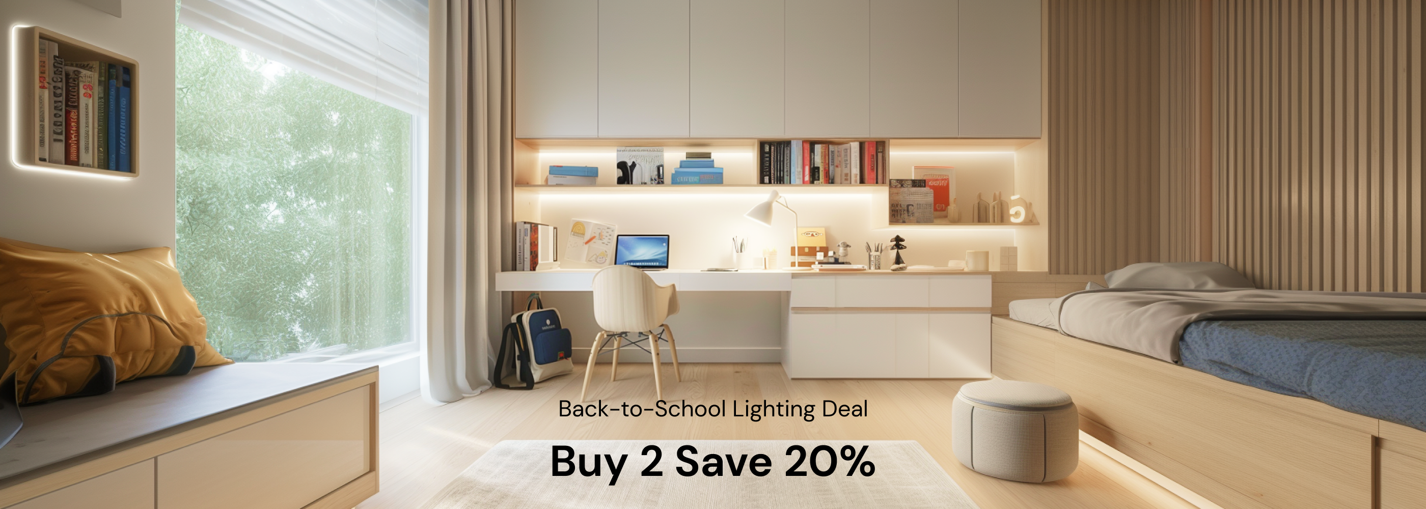 Gear up for the new school year with Sengled's Back-to-School Sale! Score 20% off when you buy 2 or more lighting essentials, including under cabinet lighting, ceiling lights, LED strip lights, bulbs, Edison bulbs, hanging lights, kitchen ceiling lights, and dining room lighting. Upgrade your home with high-quality, energy-efficient lighting and save big in the process. Don't miss this limited-time offer!