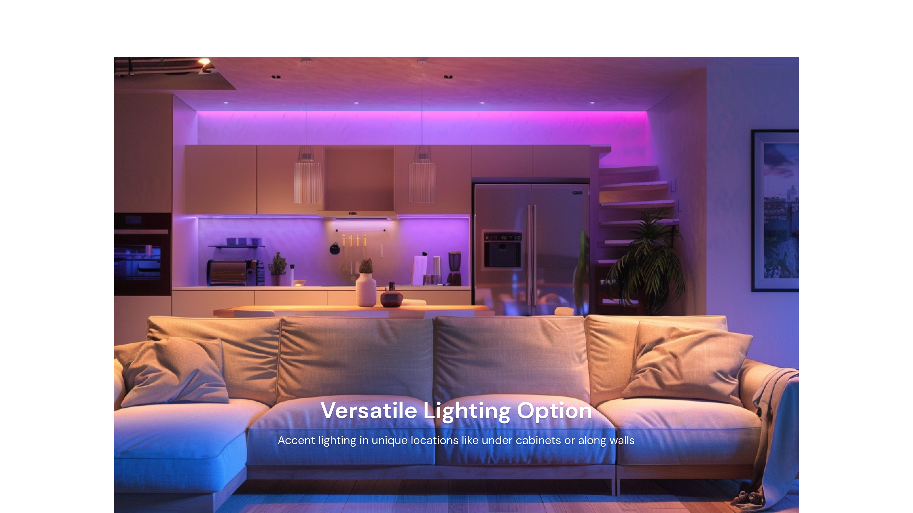 Upgrade your home lighting with the Sengled Bluetooth RGBW Light Strip. Enjoy smart control, vibrant colors, scheduling, and versatile placement options for tasks, accents, and whole-home installations. Perfect for LED under cabinet lighting, shop lights, porch lights, ceiling fixtures, closet lights, and more.