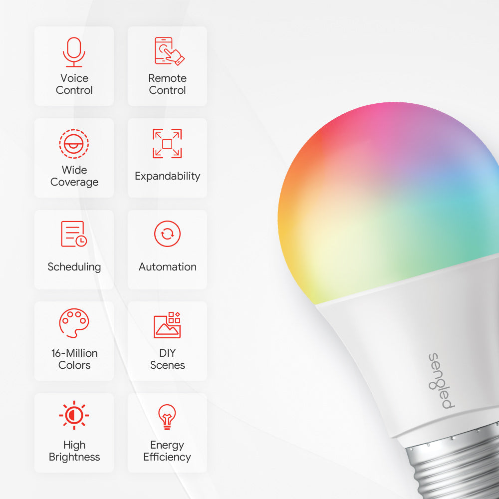 Sengled Zigbee Color A19/E26 Bulbs: Smart Control, Home Expansion