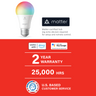 Sengled Smart Wi-Fi Matter LED Multicolor A19 Light Bulb