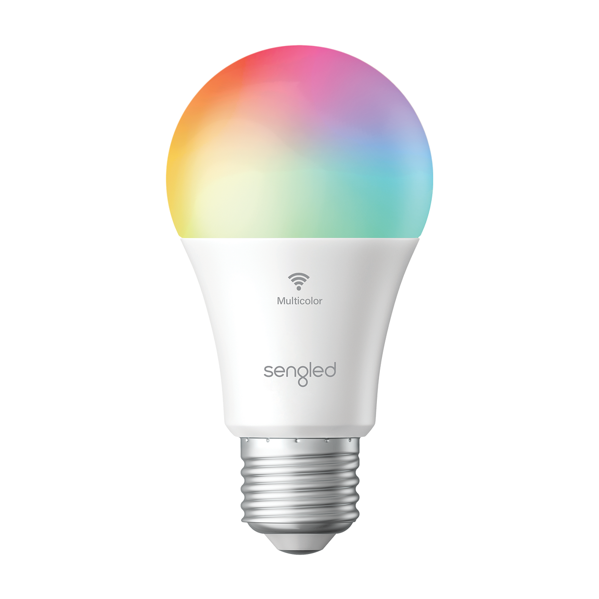 Wi-Fi Color A19/E26 Smart Bulb - Smart Control, Multi-Color 