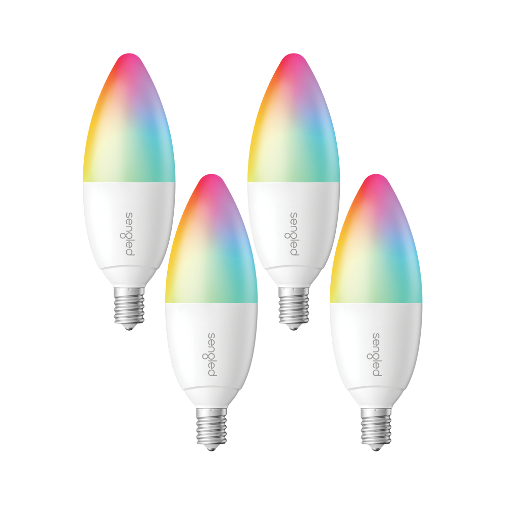 Elevate your space with Sengled's Zigbee Candle Color B11/E12 bulb. Versatile for landscape, kitchen, bedroom, and more. Enjoy RGB color-changing and dimmable features in a compact E12 base design. Transform your lighting with this essential smart home accessory.  Keywords: landscape lighting, led shop lights, porch lights, bulbs, kitchen ceiling lights, wall light, rgb lights, wall lamps, led ceiling light, reading lamp, bedroom wall lights, color changing light bulb, e12 led bulb