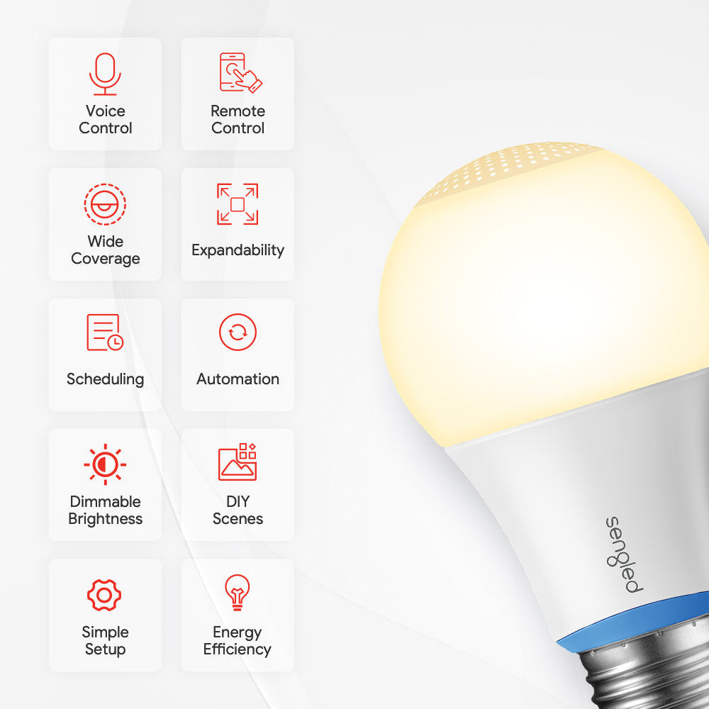 Zigbee White 2700K A19/E26 100W - Hub Required