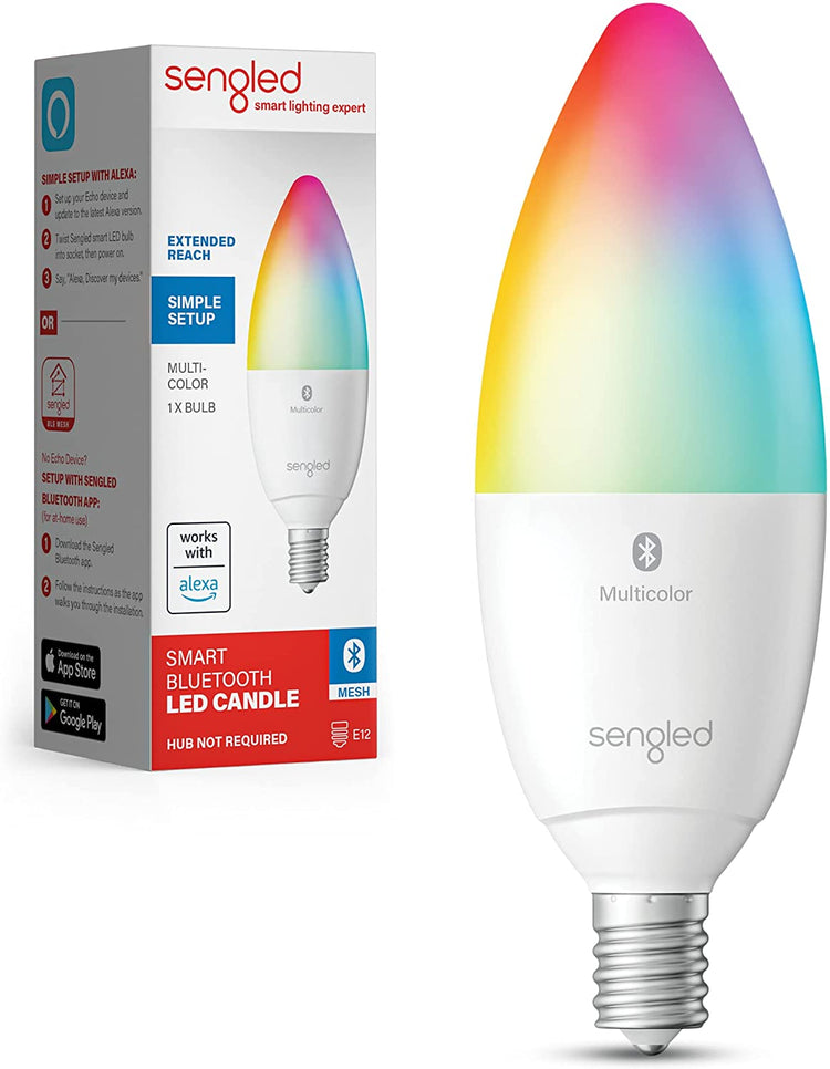 Sengled Smart Bluetooth Mesh LED Multicolor B11/E12 Candle Bulb