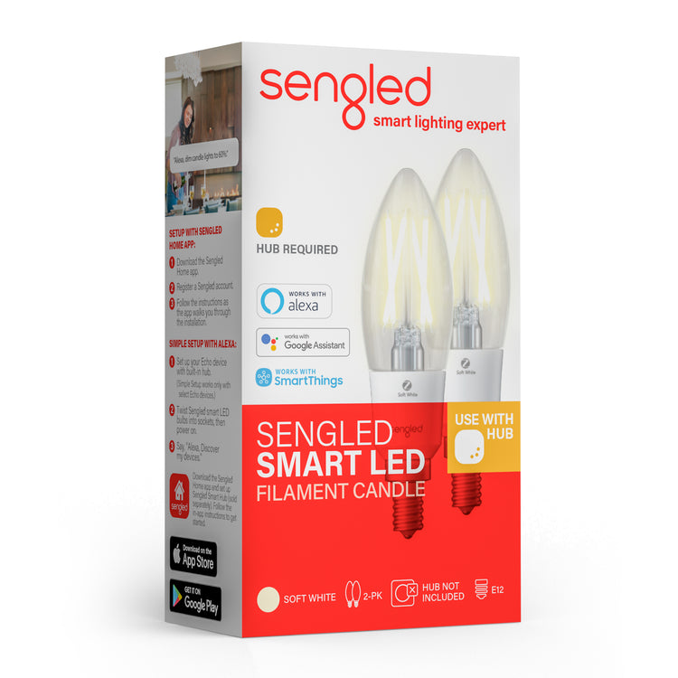 Sengled Smart LED Candle Filament Bulb